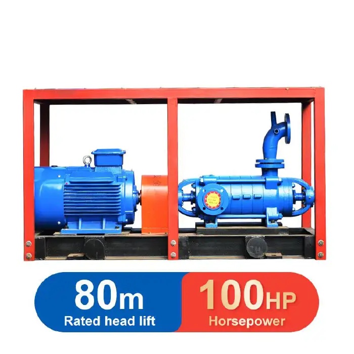 WATER PUMP WITH ENGINE(ELECTRIC MOTOR) AND FRAME-IS125-100-250