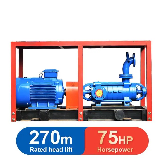 WATER PUMP WITH ENGINE(ELECTRIC MOTOR) AND FRAME-D46-30*9