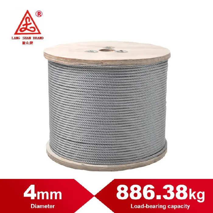 STEEL WIRE ROPE-4MM(1000M PER PKGS)