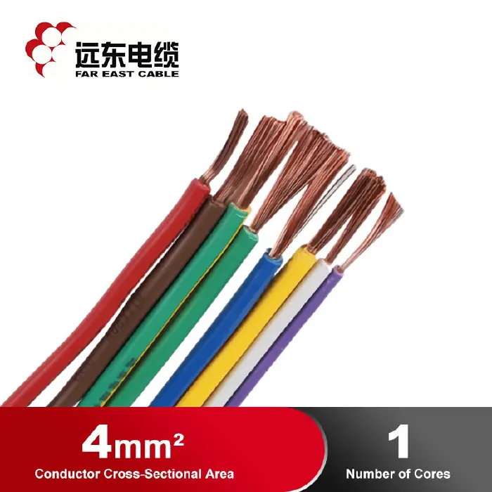 RUBBRER CABLE-60227 IEC 02 (RV)-450/750V-1*4