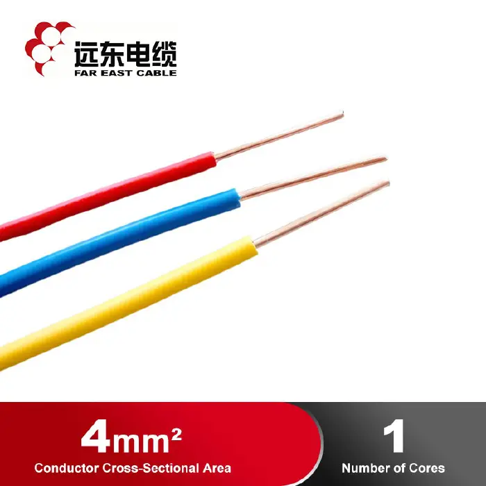 [2431] RUBBRER CABLE-60227 IEC 01 (BV) 450/750V 1X4