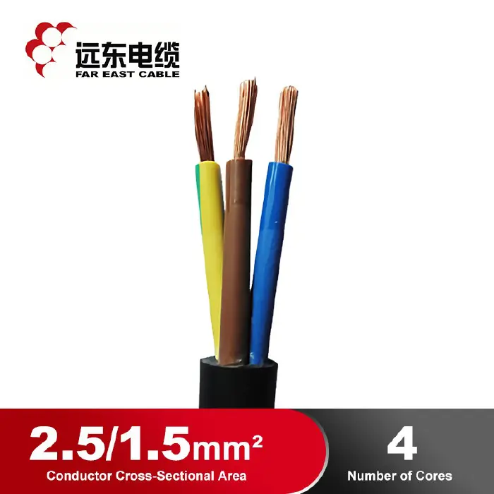 [2444] RUBBRER CABLE-YZ-300/500 3*2.5+1*1.5